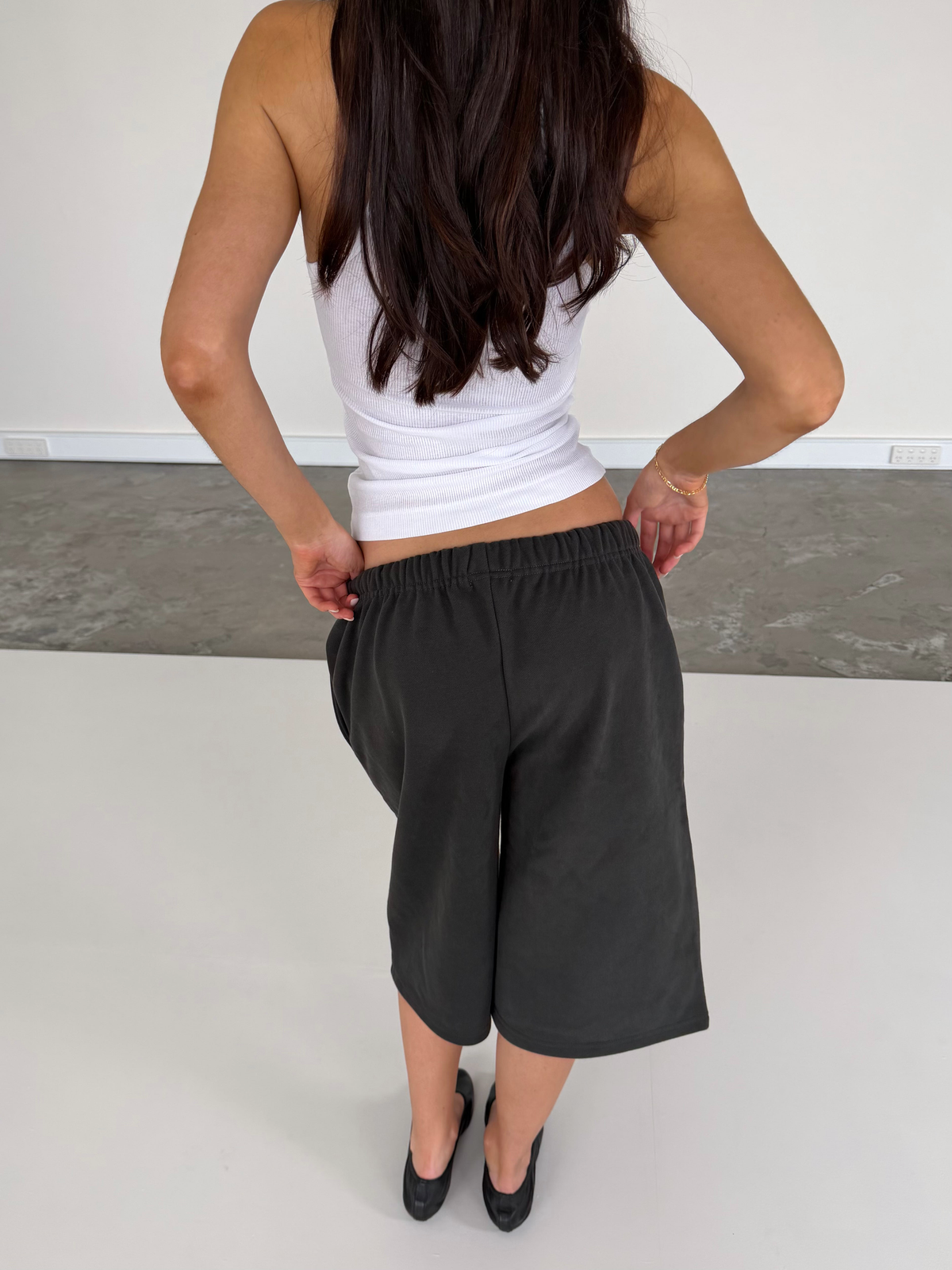 Track Shorts - Vintage Black (New Logo)