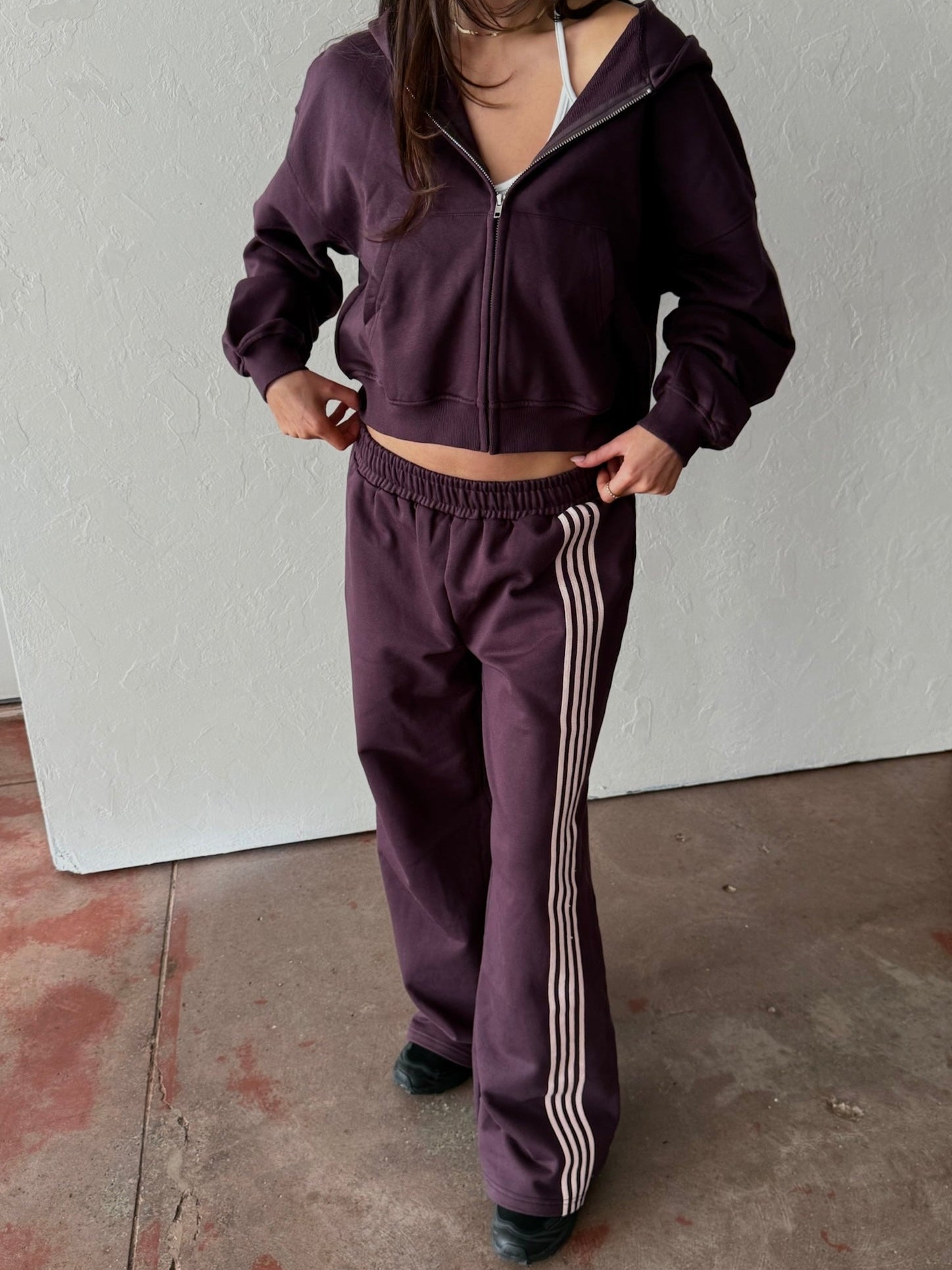 Tracksuit Set - Plum