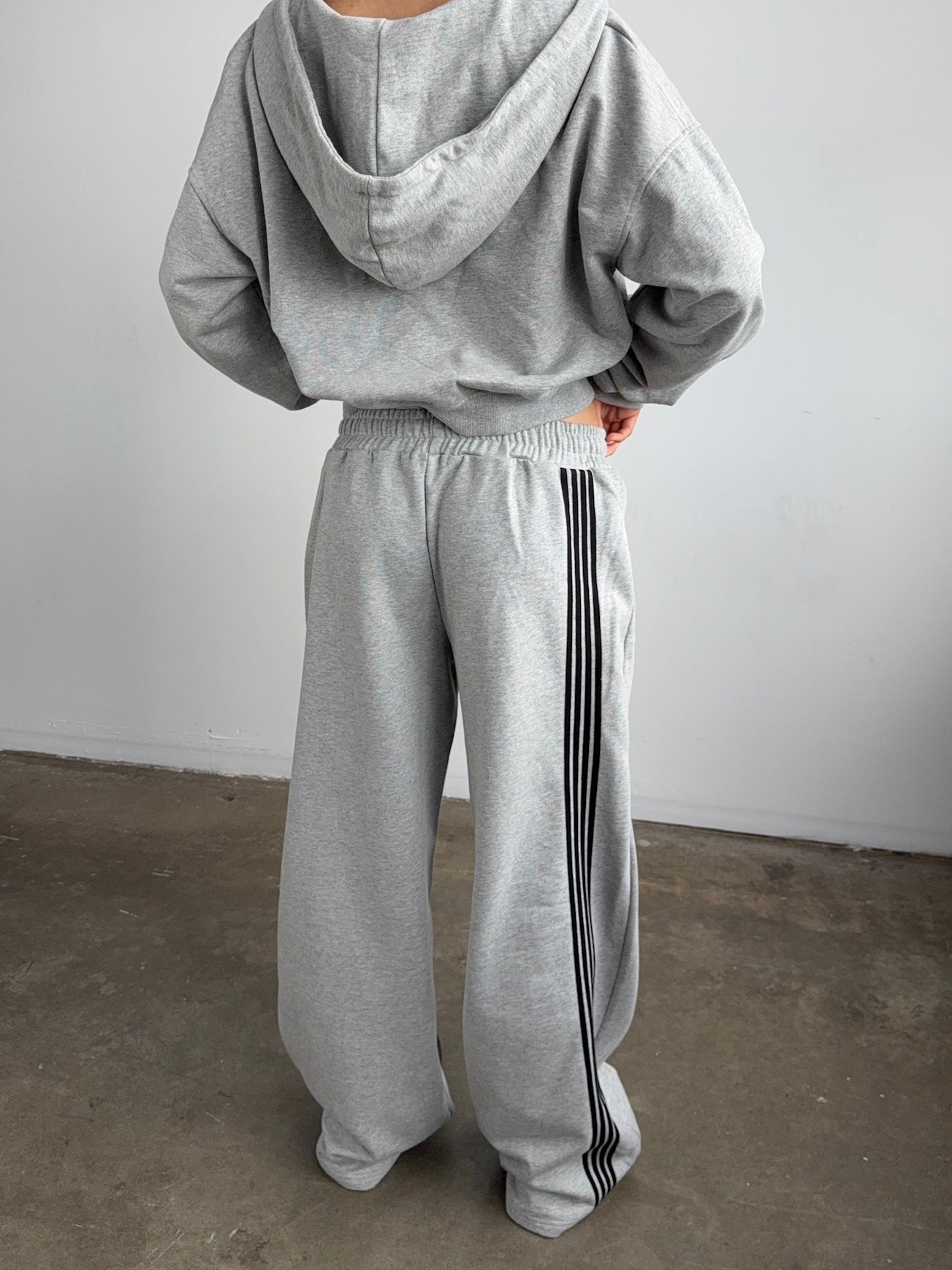 Tracksuit Set - Grey/Black