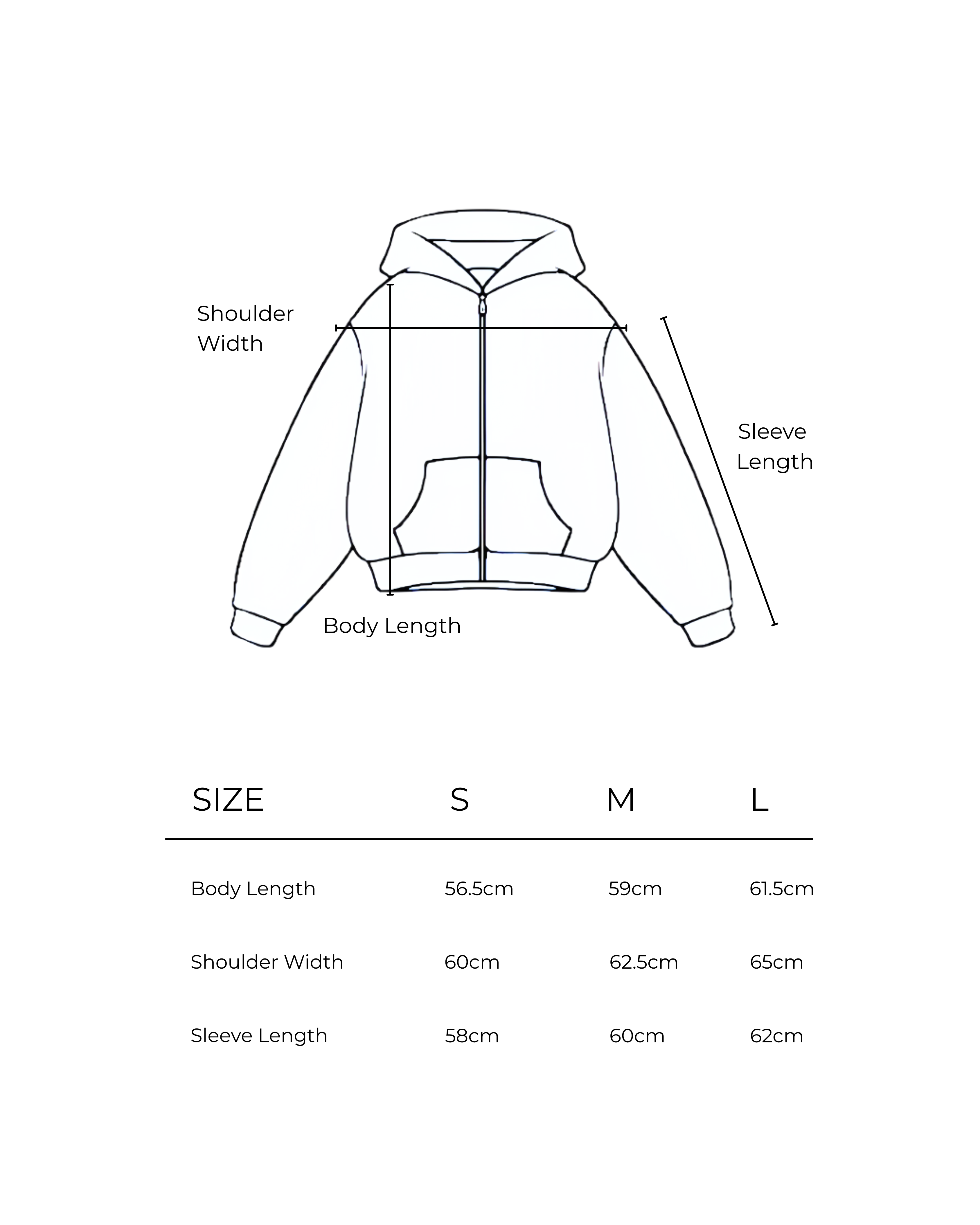 Everyday Zip Hoodie - Black