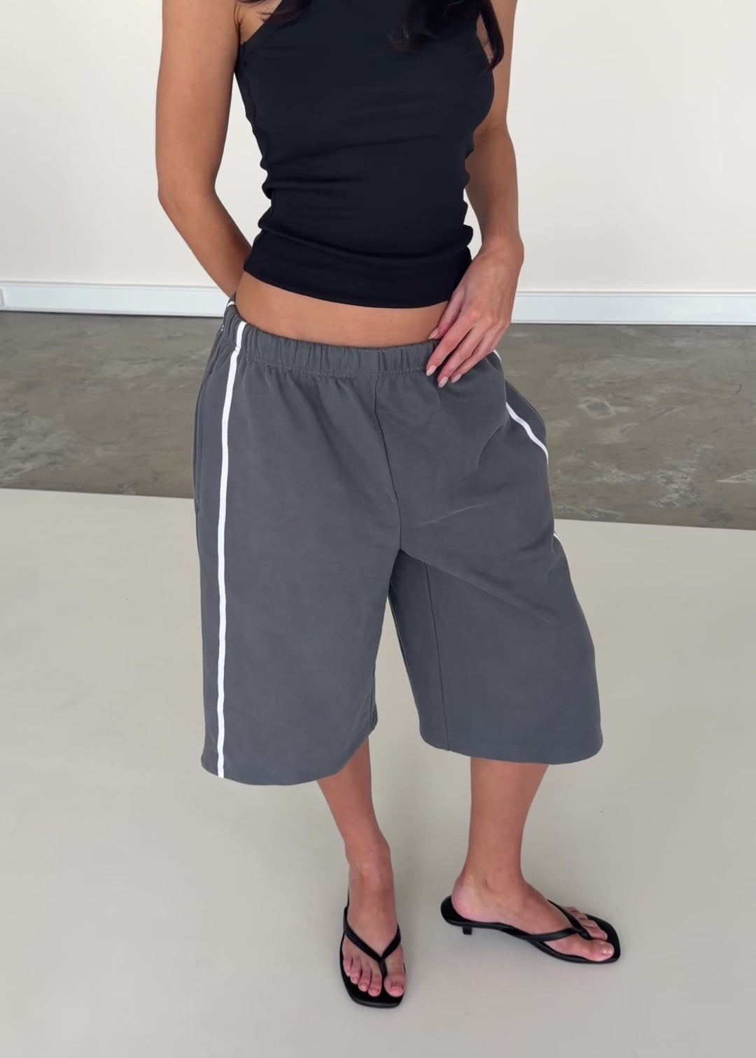 Load video: Track Shorts - Grey