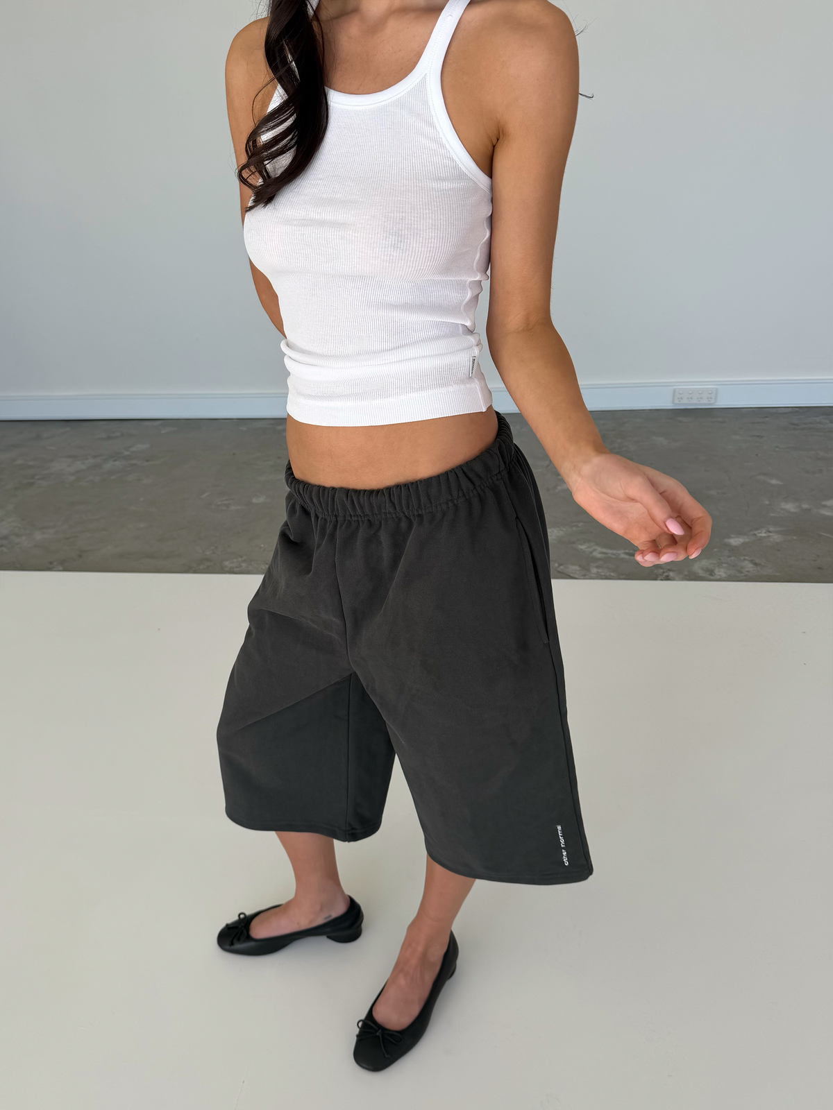 Track Shorts - Vintage Black (New Logo)